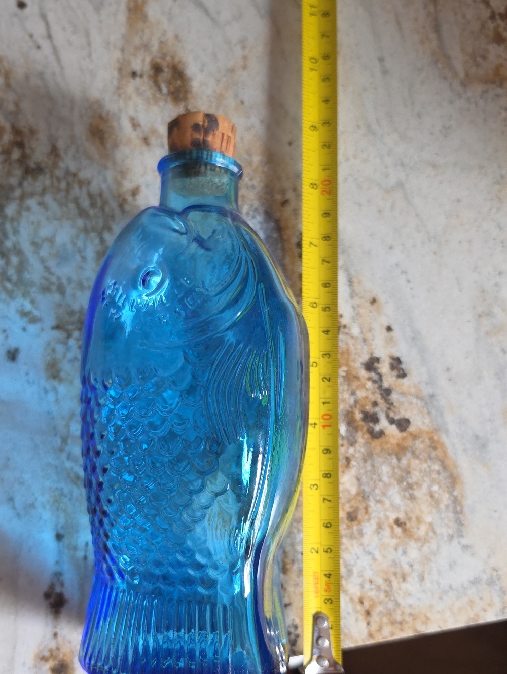 Blue Fish-Shaped Glass Bottle - Picture 4 of 4